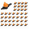 50pcs PP Drip Irrigation Valve Compact 4/7mm Micro Tubing Drip Irrigation Switching Valve Mini 6mm Outer Diameter
