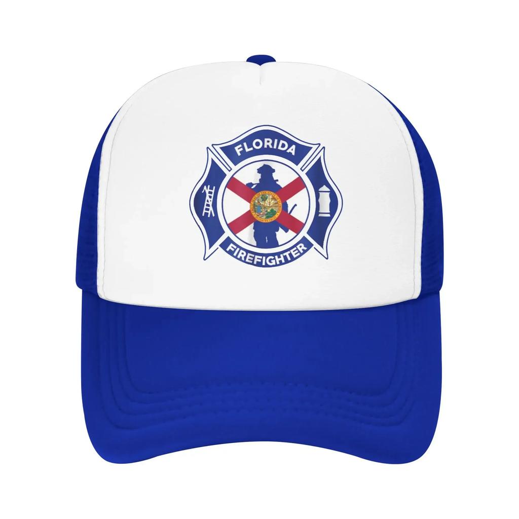 Florida Fire Department Hero Firefighters Pool Party Mesh Baseball Caps For Mens  Spring Male Beach Sunscreen Hats Snapback Cap