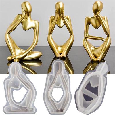 3styles DIY Thinker Statue Shape Molds for Resin Aromatherapy Plaster Concrete Craft