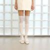 Blumen Spitzen Over-the-Knee Socken (Weiß)