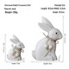 Nordic Wooden Rabbit Figurine - Home Décor for Wine & TV Cabinets, Entryway Gift