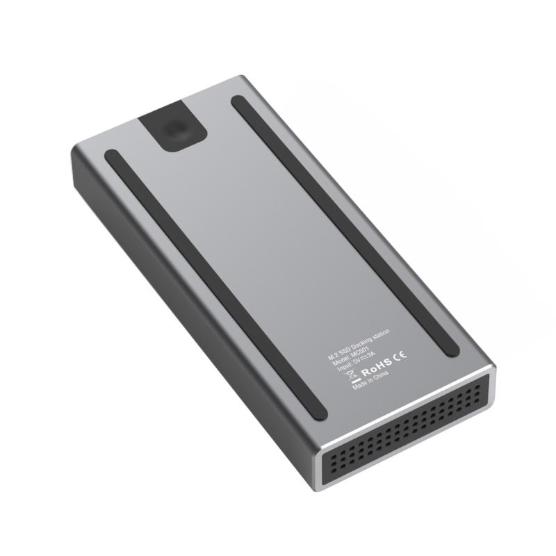 TypeC Docking Station M.2 Two Protocols 4K HDMIcompatible PD100W USB 10Gbps Fast USB Adapter for Laptops Conversion