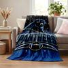 Carolina Panthers blanket Flannel Blanket Soft Cozy Plush Throw for Sofa Bed Lightweight Home Decoration