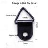 Black Triangle Hanging Hook for Photo Frames: Wall Ring Accessories