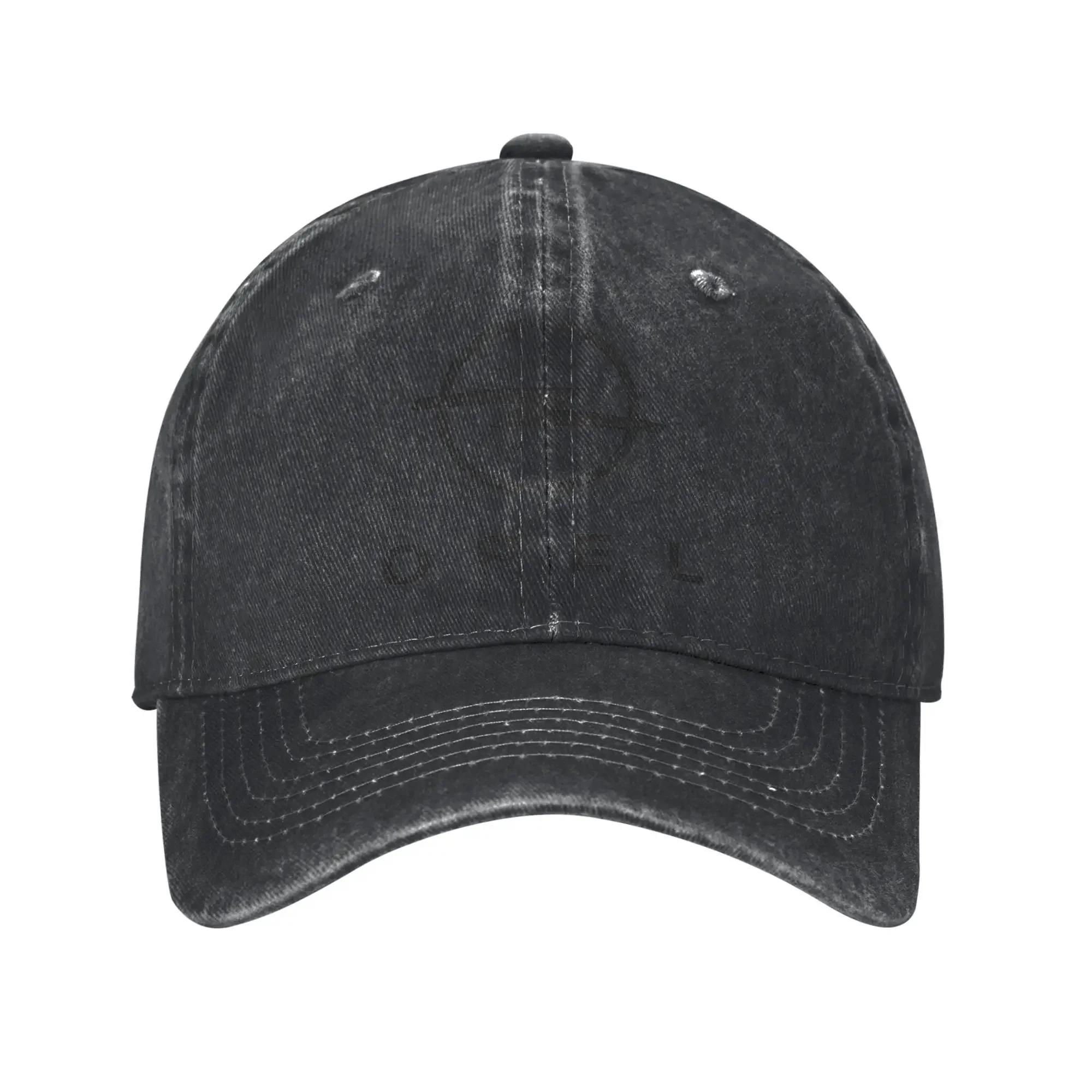 Opel Heren Dames  Auto Logo Pet Outfits Baseballpetten Vintage Truckerpet Verstelbaar One Size zwart