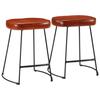 VidaXL Bar Stools Set of 2 Dark Brown 40x29.5x53 Cm, Chair, Kitchen Bar Stool, Bistro Chair, Stool 358928