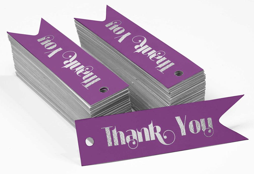 Inkdotpot Gold Foil Paper Hang Tags Thank You Bridal Shower Favor Tags 100