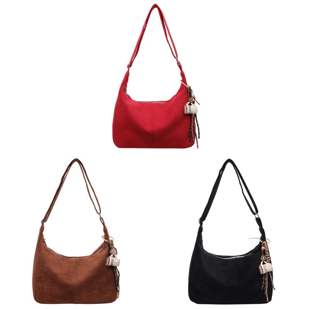 Advanced Leather Suede Ladies Office Bag With Large Capacity For Daily Use