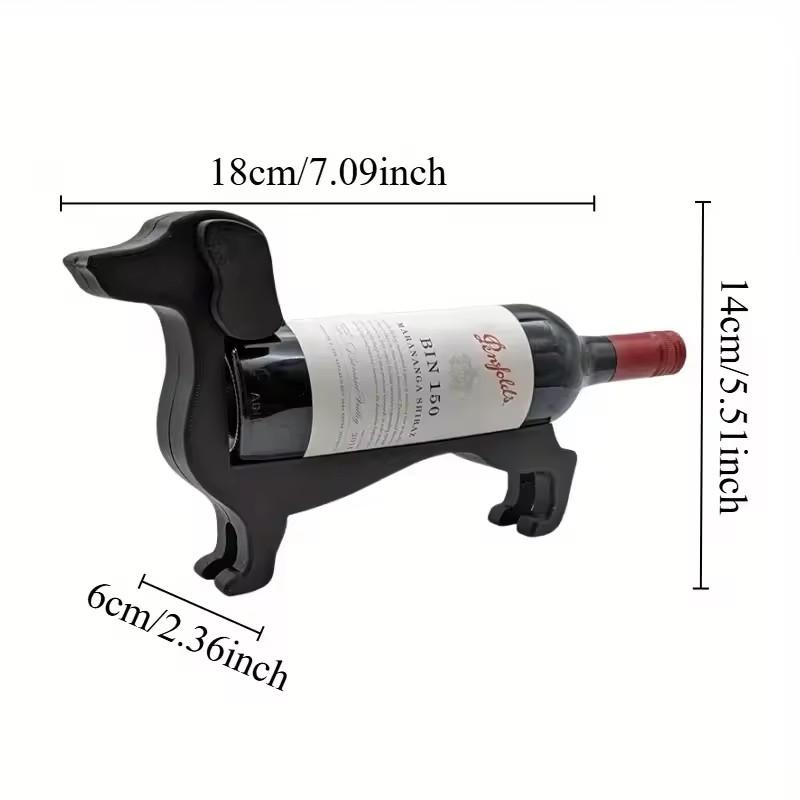 Wine Rack Dachshund Wine Bottle Holder Funny Countertop Wine Rack Liquor Display Stand for Home Storage Holders