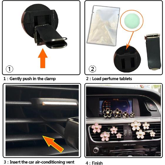 Car Air Freshener Vent Clips For Women 8 Pieces Cute Car Vent Clips Decorations Daisy Flower Car Accessories Air Freshener Clips For Christmas