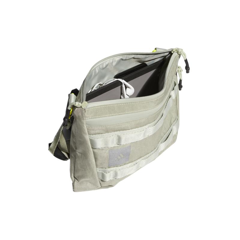 Adidas Polyamide Shoulder Bag, Crossbody Bag Regular Unisex Gray Green Adidas GL8585
