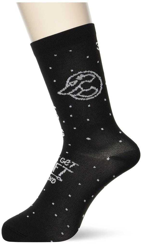 Cinelli Socks CHAS 4 THE RIGHT FOOT, Black, XS/S