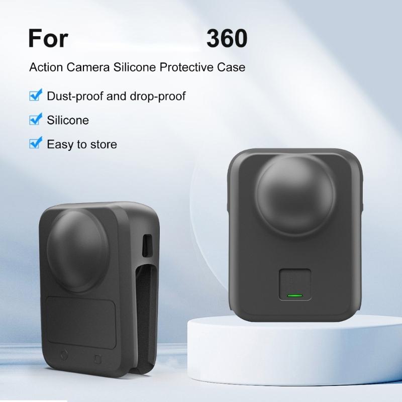 Lightweight Camera Lens Protector Easy Installation 360 Degree Protective Housing Skin Sleeve Replacement for 360