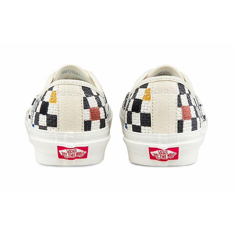 Vans Authentic 44 DX Anaheim Factory - Needlepoint Checkerboard Unisex Sneakers White Multi-Color VN0A54F29GL