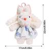 Plush Stuffed Drooping Ear Rabbit Pendant Rabbit Doll Bag Hanging Pendant  Bag Backpack Decor