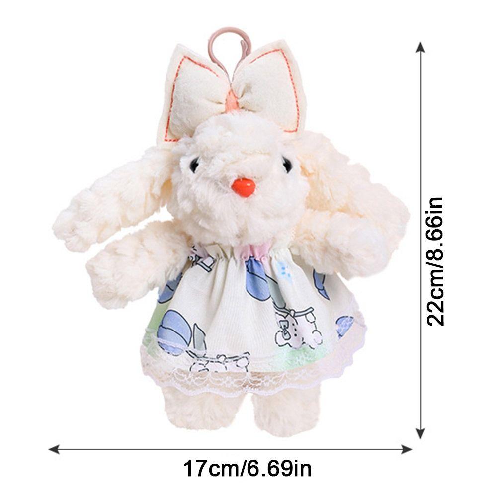 Plush Stuffed Drooping Ear Rabbit Pendant Rabbit Doll Bag Hanging Pendant  Bag Backpack Decor
