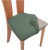Morse Polar Fleece Chair Cushion Cover Stretch Cheap Dining Cushion Seat Case Without Backrest Protector For Kitchen Chairs Hotel Home
