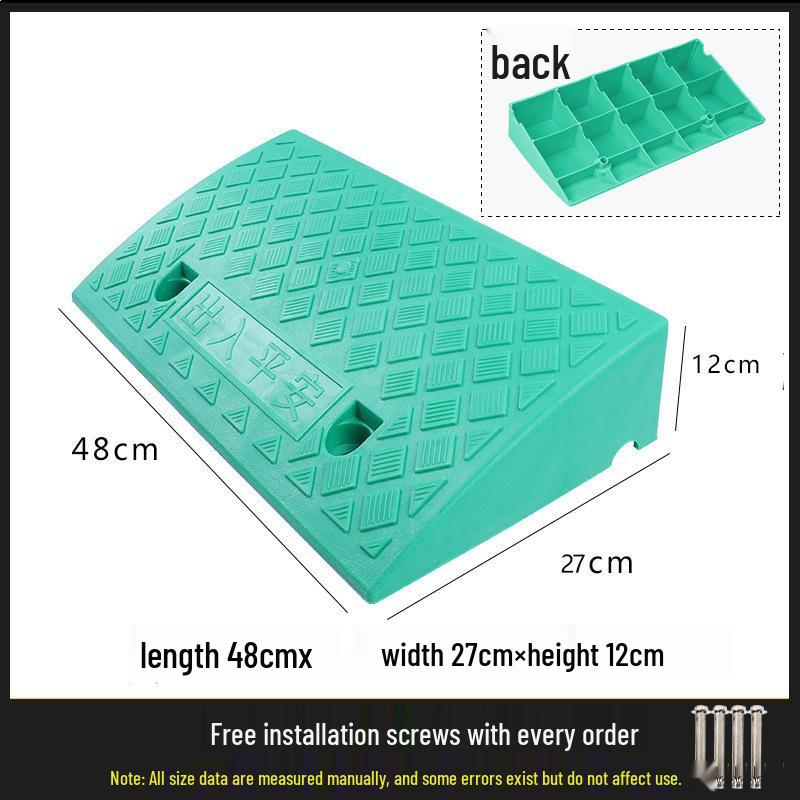 Car Ramp Sill Pad - Plastic Vehicle Curb Slope & Speed Bump