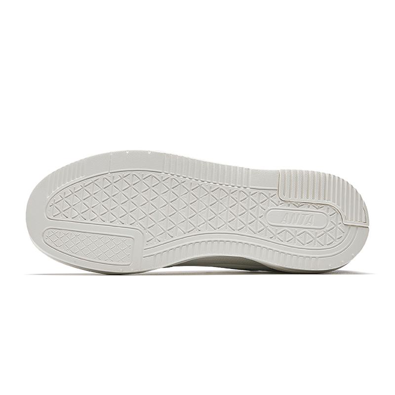 Anta Caramel Comfortable Versatile Wear-Resistant Low-Top Skate Shoes Men Sneaker White Green 112528014-4