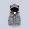 Toddler Hooded Vest with Bear Ears, Warm Padded Gilet for Boys and Girls, Autumn Spring Outfit, Age 1–6