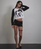 Bunteu Kiss Me Graphic Long Sleeve (Black)
