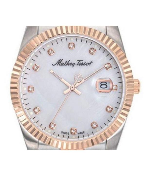 Mathey-Tissot Mathy II Two Tone Stainless Steel White Dial Quartz H710RA Men's Watch
