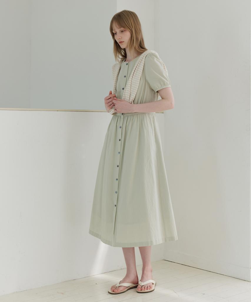 Leumeme Mirage Button Long Dress_2Colors