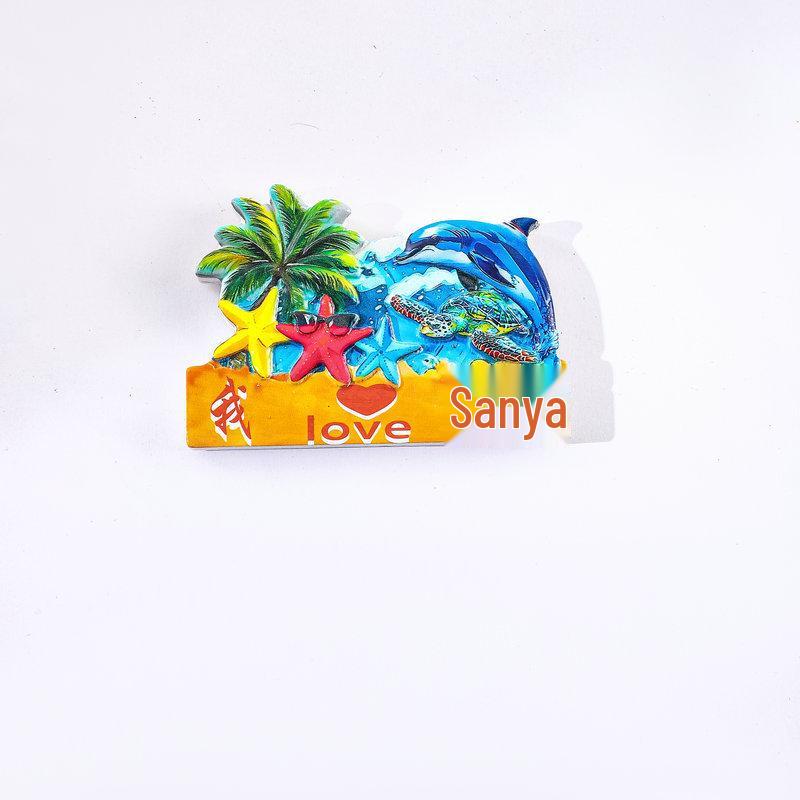 

Sanya 3D Scenic Souvenir Magnet - Cultural & Creative Tourist Keepsake