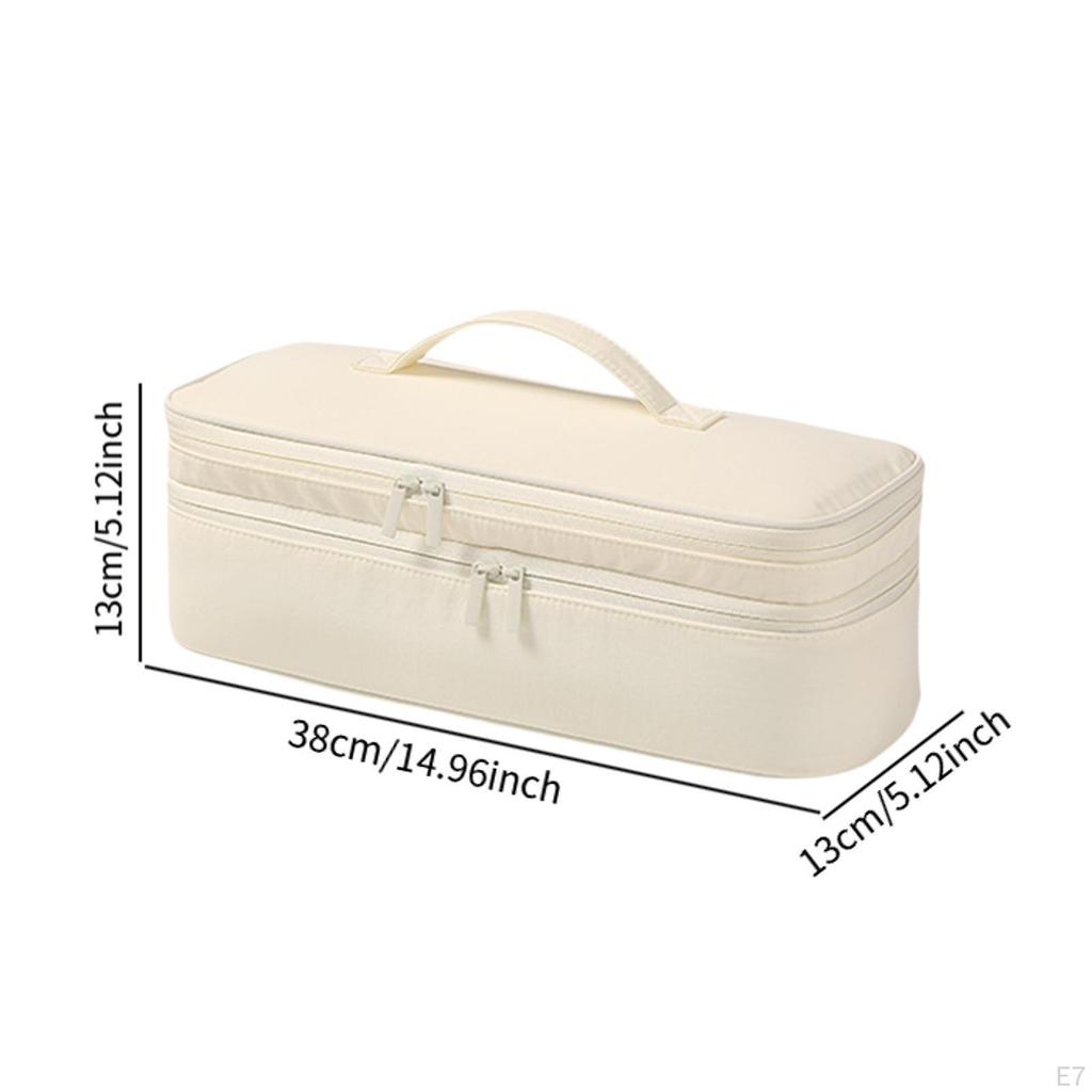 Storage Case, Carrying Case with Double Zipper, Professional Hairdressing Tool Organizer