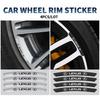4pcs Carbon Fiber Car Wheels Rims Stickers Auto Decor For NX IS 250 RX GS UX RX300 RX350 CT200H GX460 ES LX Fsport GX RC