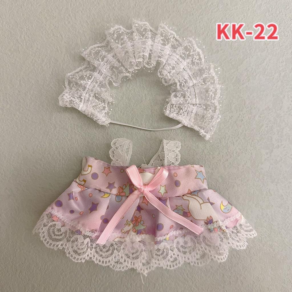 20cm Cotton Doll Clothing, Cute and Sweet Lolita Dress, 20cm Doll Dress-up Clothes