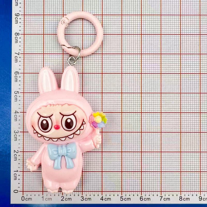 Adorable Large Labubu Cartoon Keychain Pendant for Girls' Bags & Backpacks