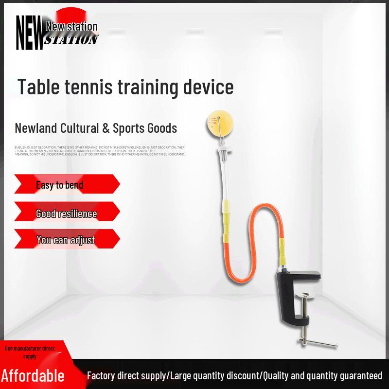 Adjustable Height Table Tennis Trainer with 5.5 Cm Table Clamp