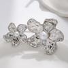 Petal ring niche design flower finger ring personality exaggerated irregular pleated female ring