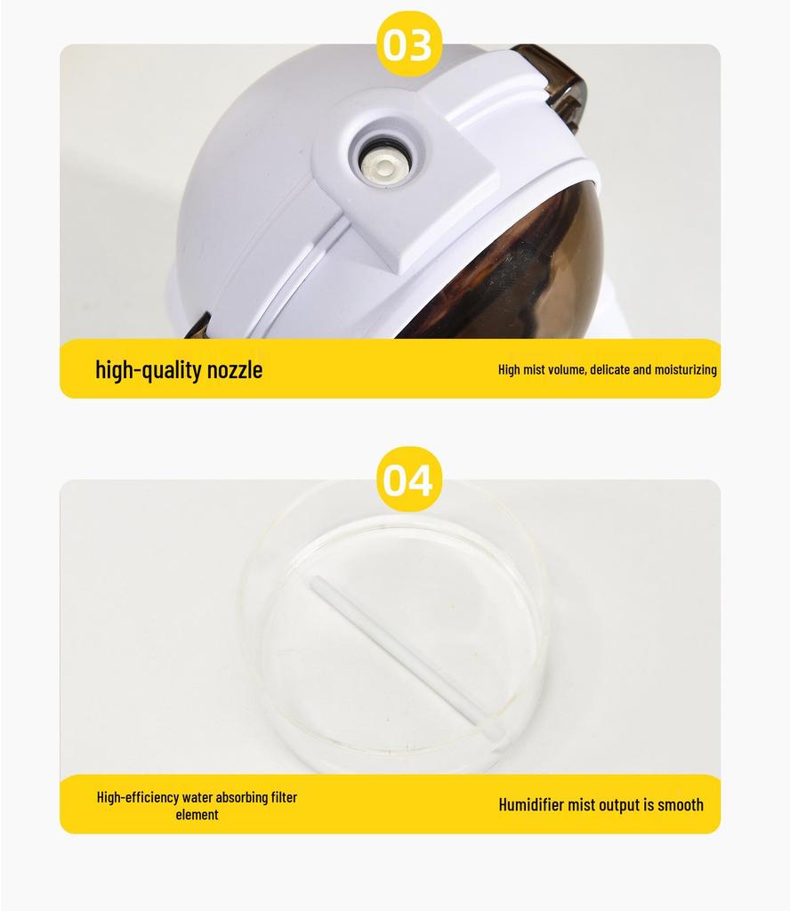USB-Powered Astronaut Desktop Humidifier - Cute & Compact for Students