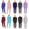 Salopetă unisex pentru vârstnici, anti-strip, adaptivă, cu guler rotund, mânecă lungă, fermoar la spate, pantaloni lungi, dintr-o bucată, salopetă