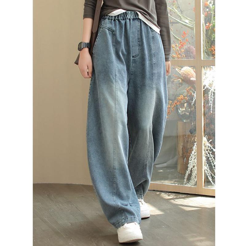 

Джинсы с высокой посадкой для женщин, свободные джинсовые брюки прямого кроя, женская повседневная и простая женская одежда, брюки галифе M