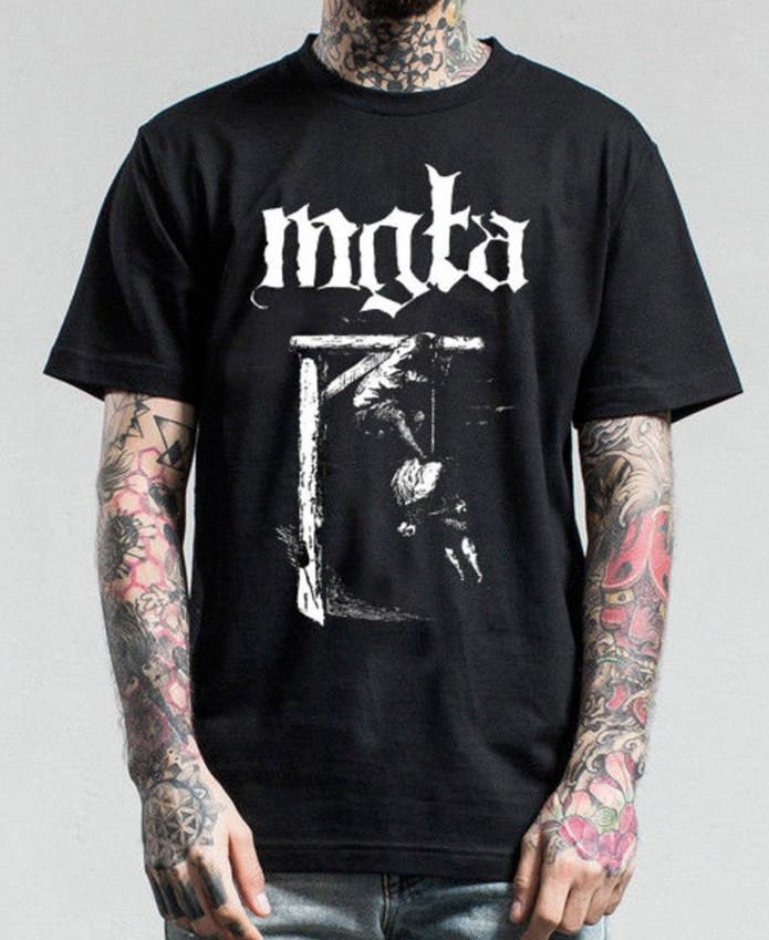 

Mgła Mgla Винтажная футболка Металлическая музыка Черная футболка Футболка унисекс XL