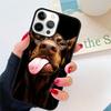 Doberman Dog Guarding Fierce Coque Shell For iPhone 17 Air 15 16 14 13 12 Pro Max 11 Pro Max Plus Phone Case Cover