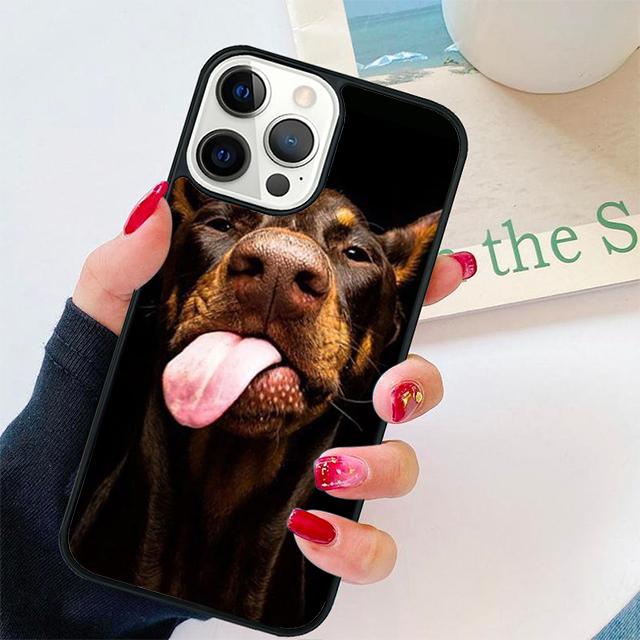 

Doberman Dog Guarding Fierce Coque Shell For iPhone 17 Air 15 16 14 13 12 Pro Max 11 Pro Max Plus Phone Case Cover iPhone 11