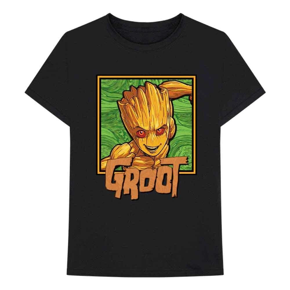 Marvel Comics Unisex T-Shirt: I am Groot - Groot Square (Large) 2XL