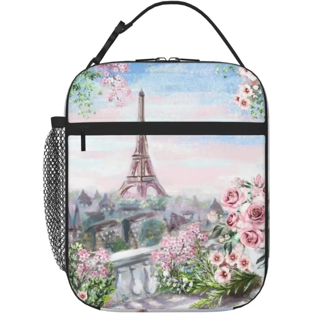 Lunch Bags  Eiffel Tower Lunch Box for Men Women Insulated Reusable Portable Lunch Tote Adults Lunch Bag for Office
