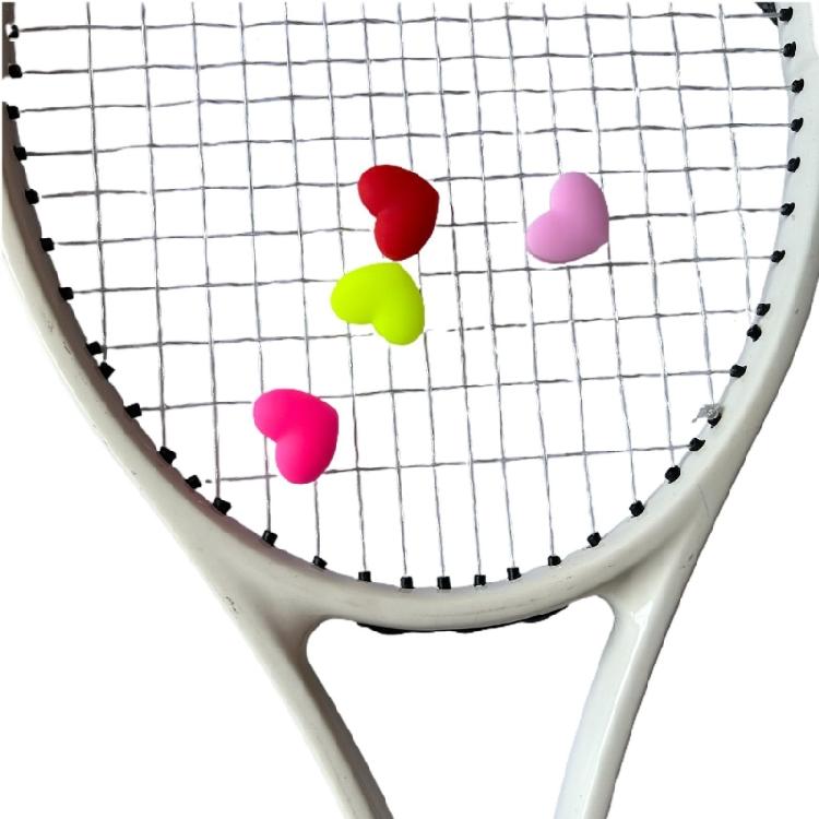 8 Pezzi Cuore Fiore Silicone Morbido Racchetta Ammortizzatori Racchetta da Tennis Smorzatore Vibrazioni Tennis Squash Ammortizzatori