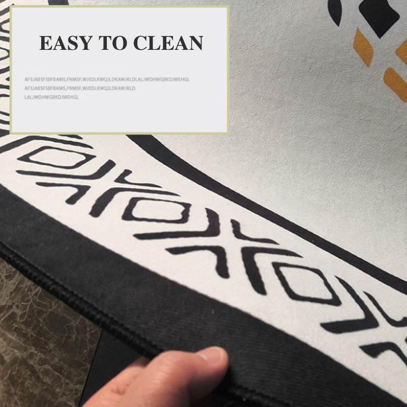 Covor rotund Sufragerie Dormitor Pat Tensiune Acasă Tampă de pământ Spălare cu apă Geturn Covoraș Diametru 80/100 / 120cm