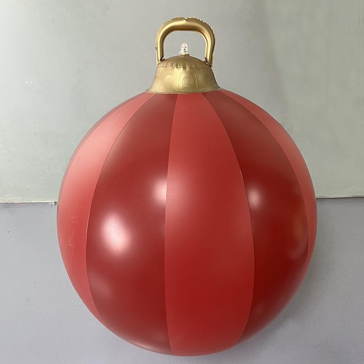 Luminous PVC Inflatable Christmas Ball for Indoor and Outdoor Decorations