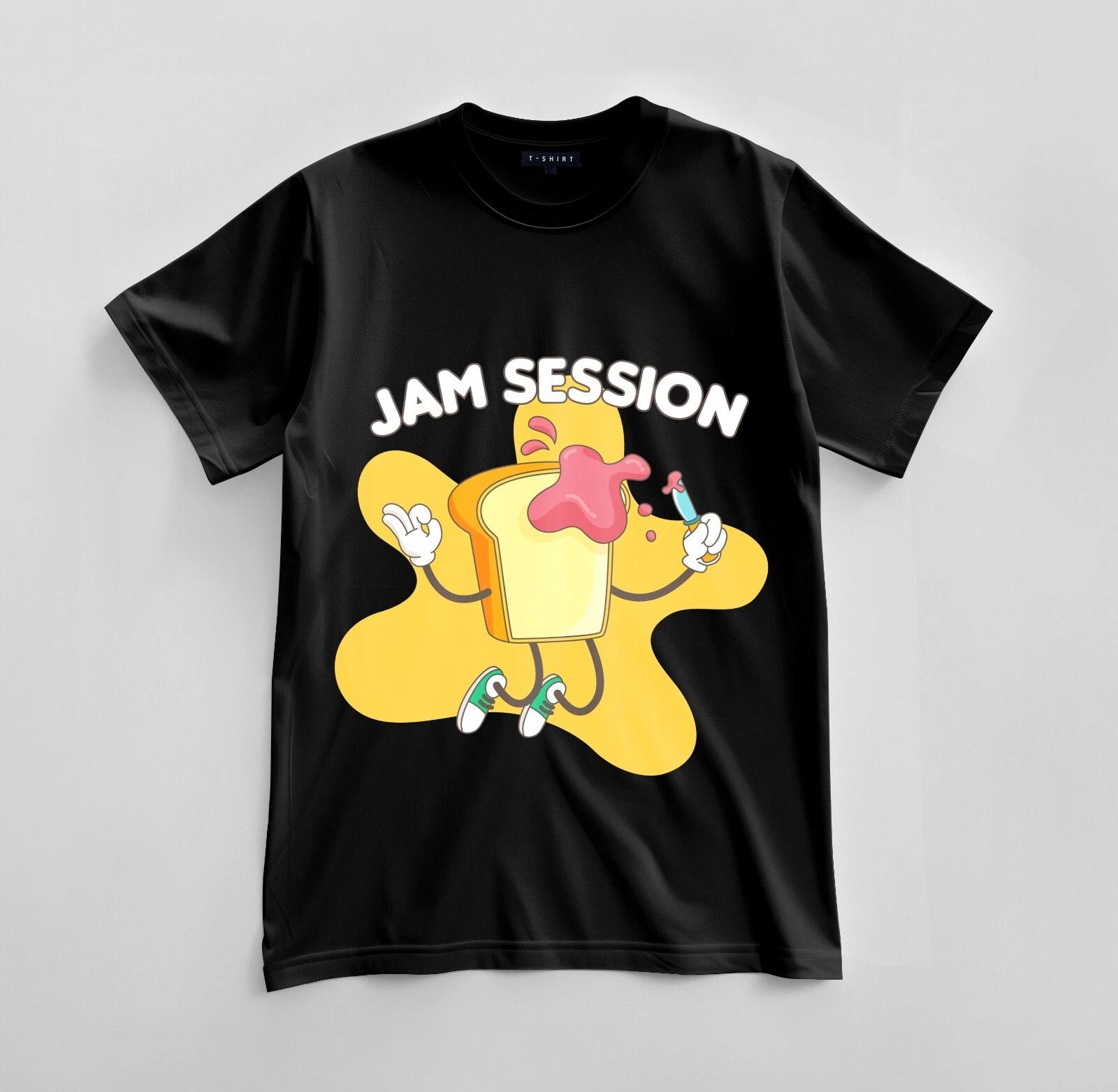 

Custom Jam Session Vibes Graphic T-shirt Design Unisex Jersey Short Sleeve Tee 4XL