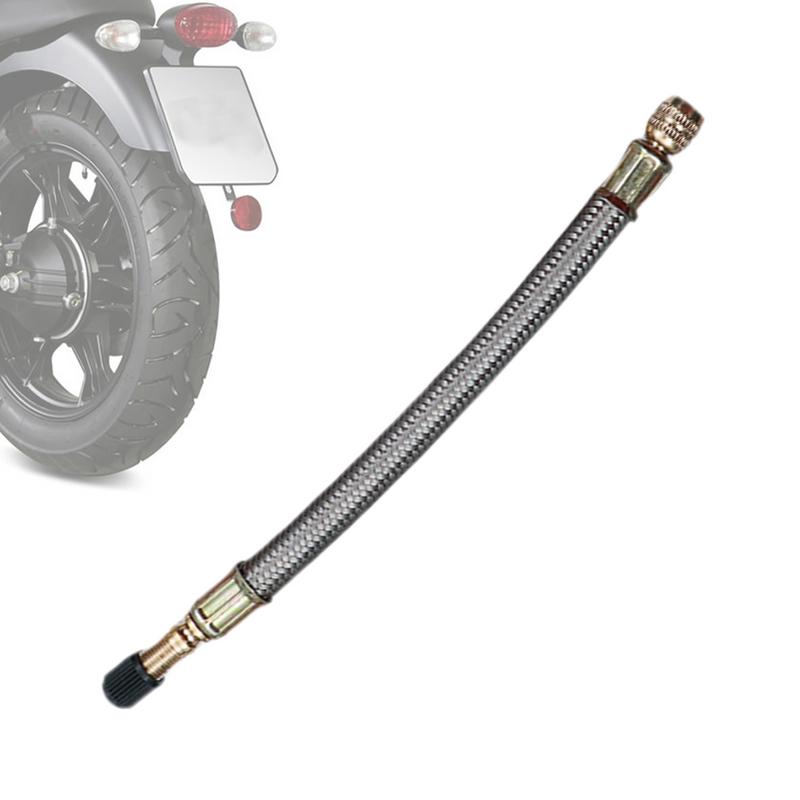 

stainless steel Braided Flexible Hose Tire Valve Inflatable Rubber Hose Car Accessories Tire Valve Extension Hose for Motorcycle