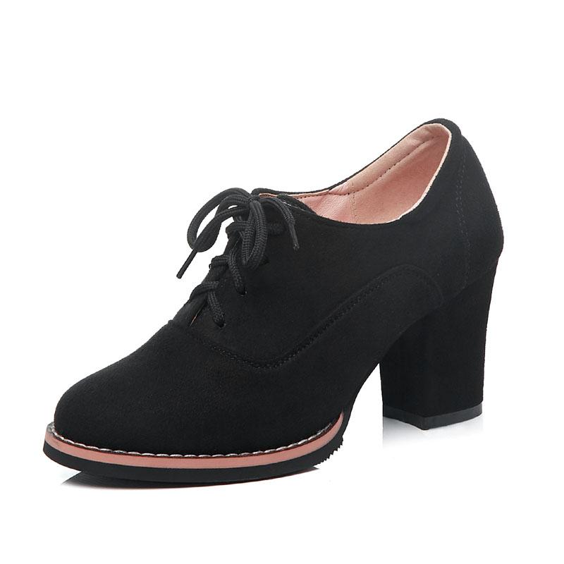 2025 Новая Мода Женские Туфли на Высоком Каблуке Шнуровка Ботильоны Женская обувь Замшевые Туфли-лодочки Осенние Ботильоны Женские Ботильоны Большого Размера WSH5040 38 3660₽