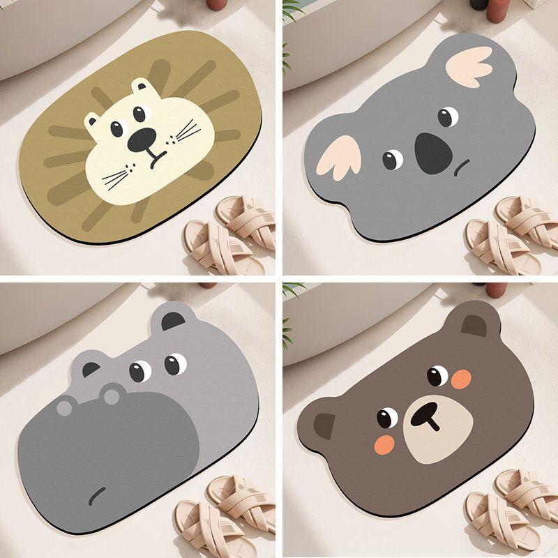 Bathroom Diatom Mud Mat Toilet Carpet Entry Door Mat Toilet Door Toilet Moisture-wicking Slip-resistant Foot Mat