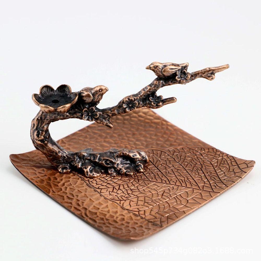 

Сливовое дерево Счастливая сорока Птица Фигурка на дереве Креативная обратная печь для благовоний Ароматный держатель для стола